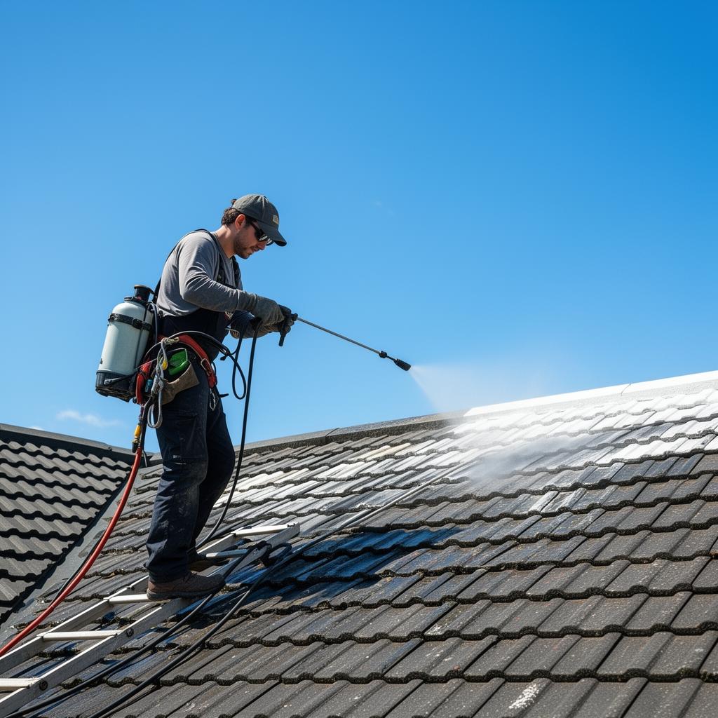 Roof Treatment by QP Building Wash